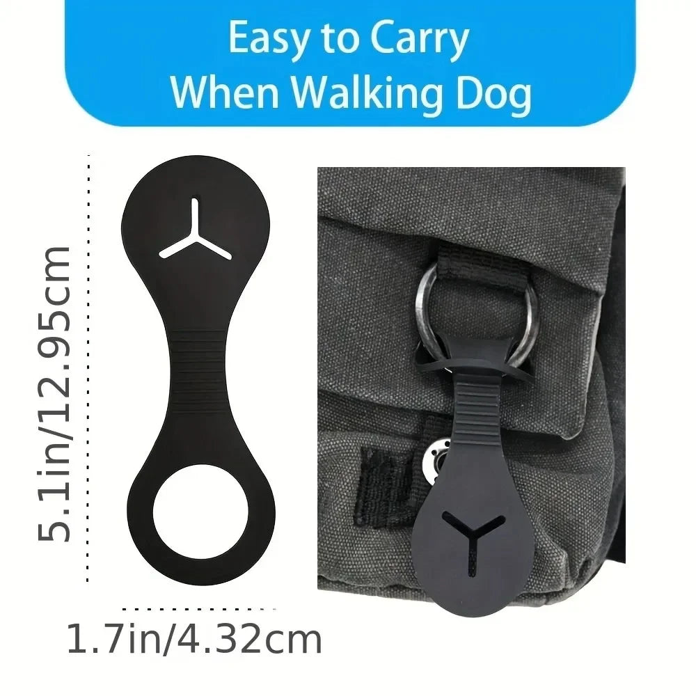 Porta-Sacchetti Igienici in Silicone per Cani - Clip per Guinzaglio